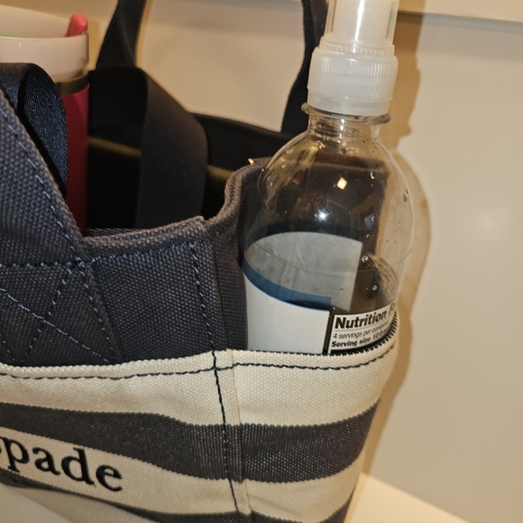 Kate Spade Black and Cream Canvas Tote - Picture 4 of 16